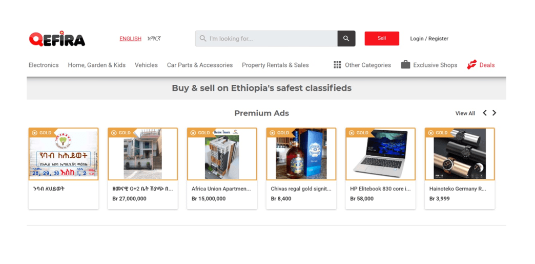 Ecommerce website